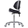 Frniamc - Sgabello a sella con supporto per la schiena, sedia girevole ergonomica idraulica, regolabile in altezza, resistente per salone di bellezza, clinica odontoiatrica, home office