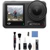 DJI Osmo Action 4 Combo Bundle Standard Cam Impermeabile 4K/120fps con Sensore 1/1.3", Incredibili Immagini con Scarsa Illuminazione, Batteria da 1770 mAh, Prestazioni Cromatiche a 10 Bit e D-Log M