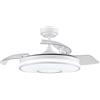 Levitantes Ventilatore da soffitto bianco 72 W, 32/44,5 x 38/91 cm, 6 velocità 108d 3000-4000-6000 K, 3 pale pieghevoli