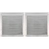 Amig - Griglia Quadrata in Alluminio con Zanzariera | Griglie di Ventilazione per Uscita d'Aria | Ideale per Soffitto di Cucina e Bagno | Misure 170 x 170 MM | Colore Argento (Confezione da 2)