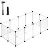 Songmics Recinto in plastica, bianco - Tg. M: L 125 x B 63 x H 42 cm