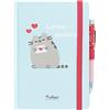Grupo Erik Pusheen Taccuino A5 con Penna Proiettore | Quaderno Appunti | 180 Pagine a Righe, Copertina Rigida, Diario Personale, Pusheen Cancelleria