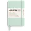 LEUCHTTURM1917 Taccuino B6+ Copertina morbida, A righe, Mint Green | 123 pagine numerate, cucito a filo, senza acidi, Bullet Journal