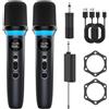 CARUDI MICROFONO WIRELESS DUAL HANDHELD SISTEMA CON MUTE ONE TOUCH DINAMICO