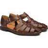ENTYZE Sandali da uomo, scarpe da pescatore traspiranti Baotou in pelle estiva (colore : cachi satinati, taglia: 43)