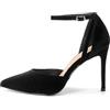 Rio Fiore Scarpe con Tacco, Decollete con Tacco a Spillo, Argento/Bianco/Beige/Nero, 8.5 cm, Ecopelle Verniciata, High Heels, Décolleté a Punta, Cinturino alla Caviglia, 8194