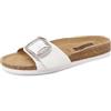 QUEEN HELENA Ciabatte a Fascia Estive Basse Casual Donna X32-200 (Bianco, Sistema Taglie Calzature EU, Adulto, Donna, Numero, Media, 38)