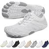 Topmis Scarpe Grounding con Rame per Donna Uomo, Scarpe Acquatiche Barefoot Leggere, Mesh Traspirante Ad Asciugatura Rapida, Suola Antiscivolo Flessibile per Spiaggia E Camminate(White-Grey,37EU)