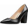 Nine West Women's Astoria Pump, Black Leather, 11 Medium US