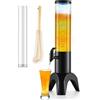BATTIPAW Distributore a torre per bevande, dispenser a torre Mimosa con tubo di ghiaccio e luce LED, 1,58 Qt. Dispenser per birra da tavolo per feste, celebrazioni, bar, pub, ristoranti (1 pezzo, 1,5 L)