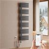 S'AFIELINA Scaldasalviette Elettrico Bagno WiFi 1599x400mm 800W, Antracite
