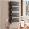 S'AFIELINA Scaldasalviette Elettrico Bagno WiFi 1041x500mm 600W, Antracite