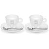 ILLY 23972 Iperespresso Experience Kit 2 Tazzine In Vetro Luxion® con Piattini e