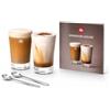 illy Indulgence Kit 2 Bicchieri in Vetro e 2 Cucchiaini in Acciaio, di Design co