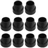 GETAJGHSD 10 Pezzi Copripiedi Antiscivolo per Gambe Tubo Trampolino in Gomma Nero Design a Vite Facile da Installare e Rimuovere per Accessori Trampolino