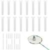 Generic La Raquette, 100 Oeillets Pour Raquette, Tube Protector, illets E Nylon Trasparente Bianco Pour Utilisateurs De Levaux