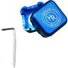 Ysyqkn Porta Gesso Biliardo Scatola Organizzatore Custodia Contenitore Mini Pratica in Lega di Alluminio Trasportabile Protettore Adatto per Principianti Att, Blu