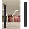 Generic Imbottitura Avvolgente for Palo da Basamento Nera, Cuscinetti di Sicurezza for Palo Rotondo, Copertura for Colonna for Parco Giochi, Palestra E Canestro da Basket(H 8FT,Dia 3 1/2 inch)