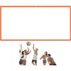 Generic Linee di delimitazione da pallavolo per,Giardino Campo da pallavolo Linee di confine | Set di corde di delimitazione visibile Sportivi Per Picnic Camping Park Giardino Campo