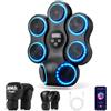SYNCMH Macchina da boxe musicale, dispositivo fitness con guantoni da boxe, allenatore intelligente Bluetooth, supporto da parete per adulti e bambini, bersaglio elettronico da boxe, fitness per casa