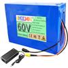 FREEDOH Pacco batterie al Litio da 60 V con Batteria Rimovibile, Caricabatterie e BMS.,60v27ah