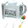 Teruyol Contenitore Acqua Portatile con Rubinetto Tanica Grande Riempimento in PC Serbatoio Trasportabile con Manico Facile da Lavare Adatto per Campeggio, 5 Litri