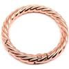 Shiketong Moschettone a clip con fibbia a molla o anello apribile in lega di zinco for borsa for portachiavi e accessori, 1 pc(Rose Golden,20mm)