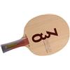 Generic Racchetta da ping pong 5W+2C in carbonio manico lungo impugnatura Shakehand 260x150mm Controllo veloce della velocità per allenamento e partita giallo