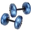 TOPINCN Attrezzatura Fitness Portatile Regolabile con Manubri Riempiti D'acqua per Allenamenti a Casa Blu 8-10 Kg (Manubrio blu da 8-10 kg)