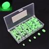 OriGlam 100pcs plastica morbida bagliore luminoso a pescare perle di plastica di forma ovale perle rotonde perle esche, verde mare perla pesca strumenti uova