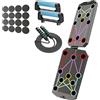 Kfwfuaee Portatile Pieghevole Push Up Board Multifunzione Forza Training Rack per Home Fitness Portatile Forza Formazione Rack