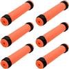 Generico Fishing Rod Float - EPE Foam Tube | 20cm Anti-Sink Pole Protector | Side-Slit Design, Secure Tie Straps, Bright Green/Orange, Buoyant EPE Material, For Kayak & Boat Fishing, Rod Safety