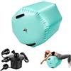 Kensbro Airtrack - Rullo gonfiabile da 90 x 120 cm, con pompa ad aria elettrica, in PVC, antiscivolo e resistente all'usura, per fitness, yoga, sport e ginnastica