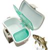 Generic Scatola isolante per esche vive - Contenitore per esche da pesca in ABS 17 x 12 x 9 cm | Scatola portaoggetti per vermi con strati termici traspiranti, tracolla, pesca all'aperto in acqua dolce e