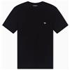 EMPORIO ARMANI T-Shirt Girocollo da Uomo in Morbido Modal Nero L