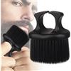 Generico Barber Accessories - Knuckle Fade Brush | Professional Barber Brush For Fading And Blending, Mustache Comb With Finger Ring Handle, Ergonomic Men's Grooming Tool, 1-Pack
