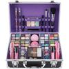 Love Urban Beauty Bliss Set Trucchi Completo con Beauty Case - Valigetta Make Up con Ombretti, Blush, Rossetti, Cera e Polvere Sopracciglia, Pennelli, Struttura in Alluminio, Cosmetici Vegan