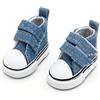 Uterui Scarpe in tela per bambola BJD in scala 1/6, accessorio per costume, 5 cm, 1 paio (blu denim)