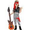 W WIDMANN MILANO Party Fashion - Costume da rock star, anni '80, membro di una band, rocker, costumi in maschera per bambini