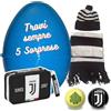 Jolly gift toy Super Pasqualone BiancoNeri - Uovo di Pasqua con 5 Sorprese | Sciarpa e Cuffia, Palline minisport, Astuccio 3 Cerniere | Contenitore Riutilizzabile | Regalo Originale Bambini 3-10 Anni