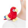Zappi Co Shoulder Mates - Peluche a forma di pappagallo, ideale come regalo per gli appassionati di uccelli e adolescenti, accessorio per costume