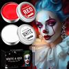 SPINNE LUCAS Trucchi Bianco e Rosso per Viso Carnevale, Trucchi Halloween Make up