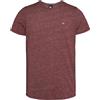 Tommy Jeans T-shirt Maniche Corte Uomo Scollo Rotondo, Rosso (Red Carpet), 6XL