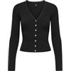 ONLY LS V-Neck Onlmist CC Knt-Cardigan con Scollo a V, Nero, XS Donna