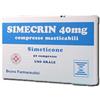 EG Simecrin 40mg Per Gonfiore Addominale E Meteorismo 50 Compresse Masticabili