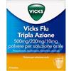 PROCTER & GAMBLE Vicks Flu Tripla Azione Paracetamolo Polvere 10 Bustine