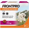 BOEHRINGER ING.ANIM.H.IT. FRONTPRO X3 Compresse Masticabili Antiparassitarie Cani 2-4kg