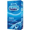 RECKITT BENCKISER Durex Jeans Profilattici Easy On Trasparenti Lubrificati 56mm 12 Pezzi