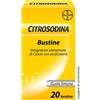 BAYER Citrosodina Effervescente, Integratore Alimentare Digestivo Con Calcio, Gusto Limone, 20 Bustine