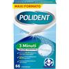HALEON ITALY Polident 3 Minuti Pulitore Rapido Per Protesi Dentale - 66 Compresse